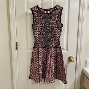 bcbgmaxazria party dress Anne Jacquard Dress abstract NWT size Small Org. $298